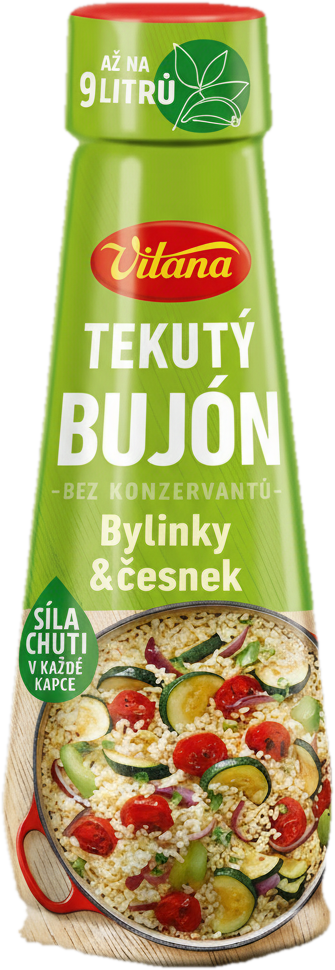Vitana Tekutý bujón bylinky a česnek