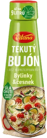 Vitana Tekutý bujón bylinky a česnek