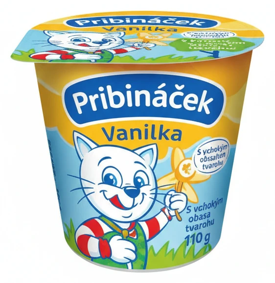 PRIBINÁČEK Tvarohovo-smetanový krém/Pěna