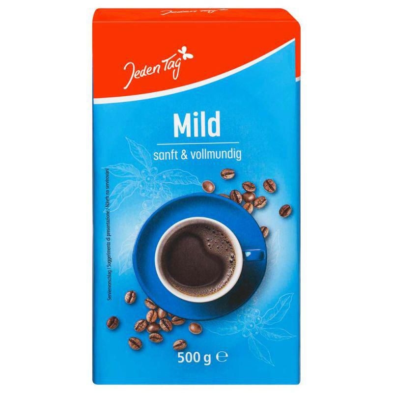 Jeden Tag Caffé naturmild mletá káva