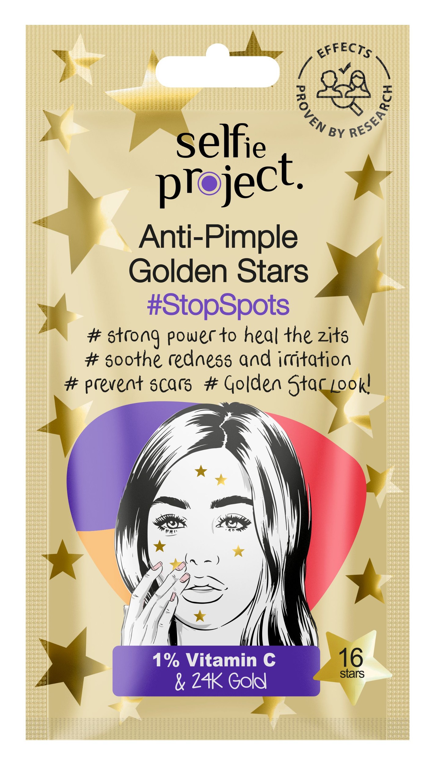 Selfie Project Anti-pimple Golden Stars proti akné
