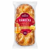 Vánočka s máslem a medem
