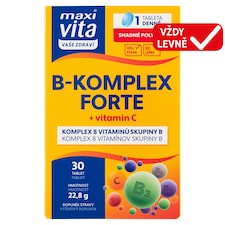 Maxi Vita Vaše Zdraví B-komplex forte + vitamin C 30 tablet 22,8g