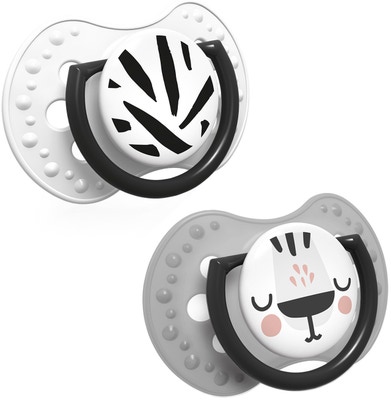 LOVI Dudlík silikonový dynamický Salt & Pepper (6-18 m)