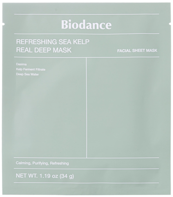 Biodance Refreshing Sea Kelp Real Deep Mask zklidňující hydrogelová maska s mořskou řasou, 34 g