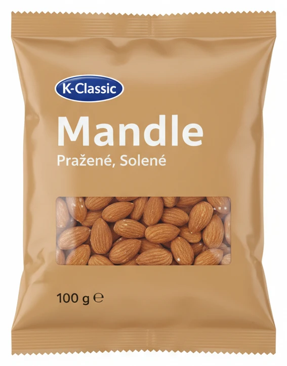 Mandle pražené, solené