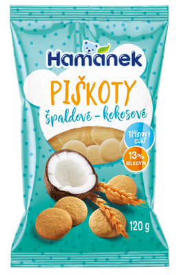 Hamánek Špaldové piškoty s kokosem