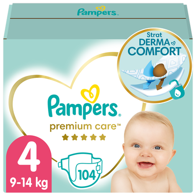 Pampers Premium Care Maxi plenky, vel. 4 (9-14 kg)