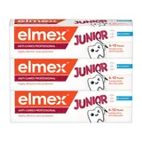 Elmex Anti-Caries Professional Junior zubní pasta pro děti ve věku 6-12 let (3x 75 ml)