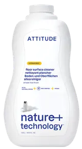 Attitude Nature+ Čistič na podlahy a dřevo s vůní citronové kůry