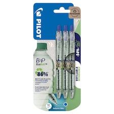 Pilot B2P Ecoball BeGreen Kuličkové pero modrá sada 3 ks