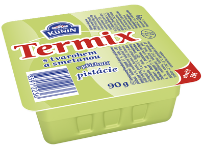 Mlékárna Kunín Termix s příchutí pistácie