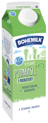 Bohemilk Podmáslí kysané (1%)