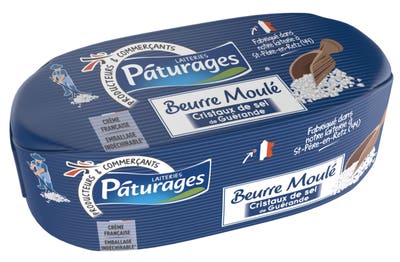 Pâturages Máslo z Bretaně se solí z Guérande