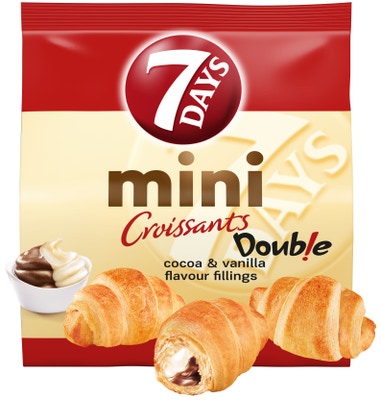 7 Days Croissant mini s kakaovou a vanilkovou příchutí