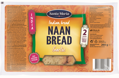 Santa Maria Naan indický chléb česnek