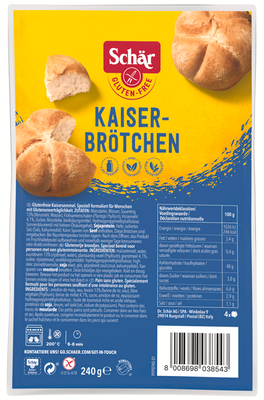 Schär Kaiserbrotchen bezlepkový