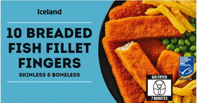Iceland Rybí prsty ze 100% filetů aljašské tresky bez kůže a kostí 10ks