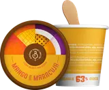 Benešovská továrna na zmrzlinu Sorbet Mango & Maracuja, kelímek