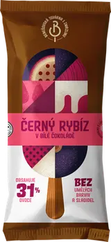Benešovská továrna na zmrzlinu Sorbet Černý rybíz v bílé čokoládě, nanuk