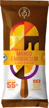 Benešovská továrna na zmrzlinu Sorbet Mango & maracuja v hořké čokoládě, nanuk
