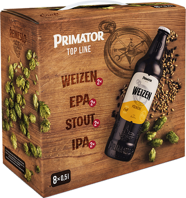 Primátor Top line, multipack 8x 0,5l