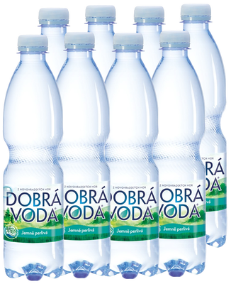 Dobrá voda Jemně perlivá 8 x 0.5 L