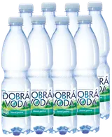 Dobrá voda Jemně perlivá 8 x 0.5 L