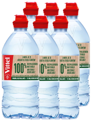 Vittel® SPORT Minerální voda neperlivá rPET, 6 x 750 ml