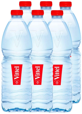 Vittel® přírodní minerální voda neperlivá. PET, 6 x 1 l