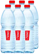 Vittel® přírodní minerální voda neperlivá. PET, 6 x 1 l