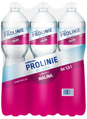 Poděbradka ProLinie Jemně perlivá s příchutí maliny