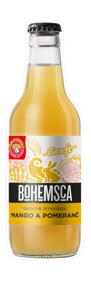 Bohemsca Craft limonáda Mango a Pomeranč