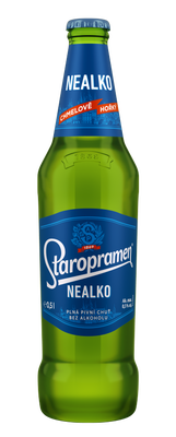 Staropramen Nealko, světlé nealkoholické, sklo