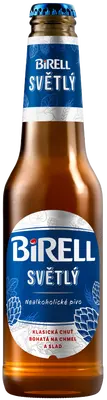 Birell Světlý, sklo