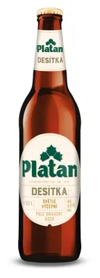 Platan 10, světlé výčepní, sklo