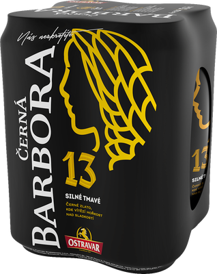 Ostravar Černá Bára plech 4x0,5l