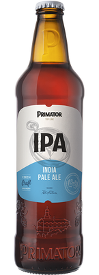 Primátor IPA, polotmavé svrchně kvašené silné pivo, sklo