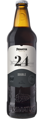 Primátor 24 Double, tmavé silné pivo, sklo