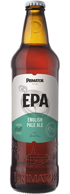 Primátor EPA, polotmavé svrchně kvašené plné pivo, sklo