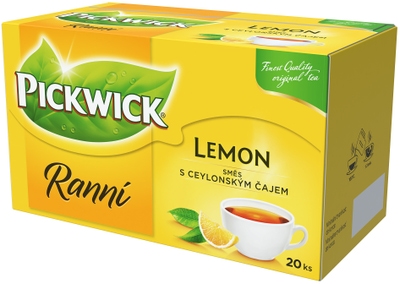Pickwick Ranní Černý čaj s citrónem 35g