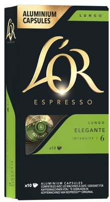 L'OR Espresso Elegante Lungo 6 (kapsle pro Nespresso®* Original kávovary)