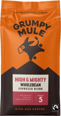 Grumpy Mule High & Mighty zrnková káva Arabica