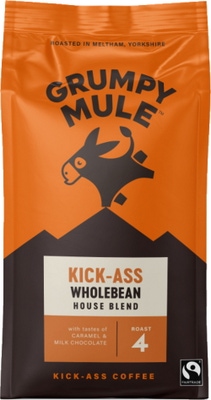 Grumpy Mule Kick Ass House zrnková káva Arabica