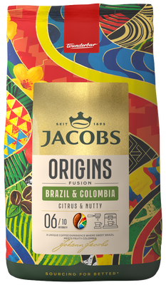 Jacobs Origins - Brazil & Colombia zrnková káva