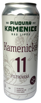 Pivovar Kamenice nad Lipou Kamenice 11° plech