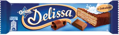 ORION Delissa oplatka s kakaovou náplní máčená v mléčné čokoládě