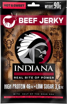 Indiana Jerky Hovězí Hot & Sweet