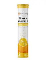 LIVSANE Zinek+Vitamin C šumivé tablety 20ks