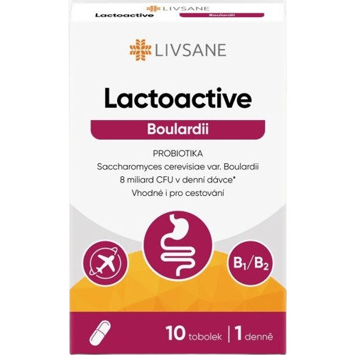 LIVSANE Lactoactive Boulardii PROBIOTIKA tob.10